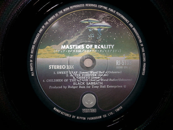 Black Sabbath - Master Of Reality (LP, Album, RE)