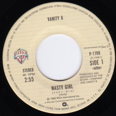 Vanity 6 - Nasty Girl (7"", Single)