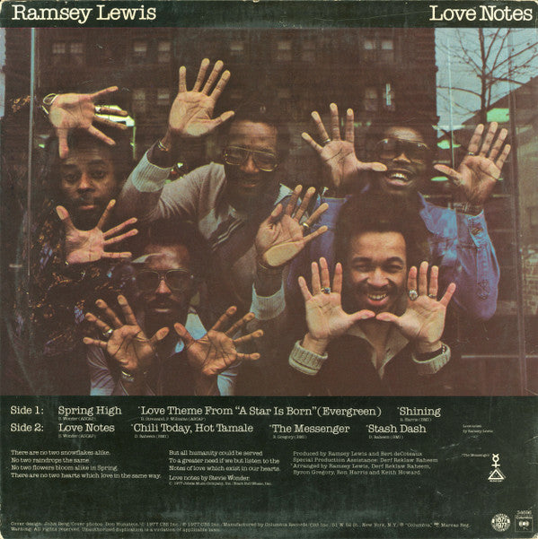 Ramsey Lewis - Love Notes (LP, Album, Pit)