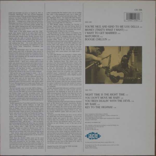 John Lee Hooker - Live At Sugar Hill Volume 2 (LP, Album)