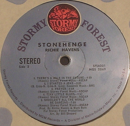 Richie Havens - Stonehenge (LP, Album, MGM)