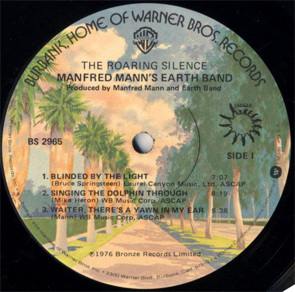 Manfred Mann's Earth Band - The Roaring Silence (LP, Album, Jac)