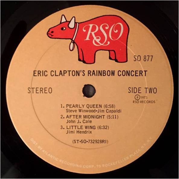 Eric Clapton - Eric Clapton's Rainbow Concert (LP, Album, RI )