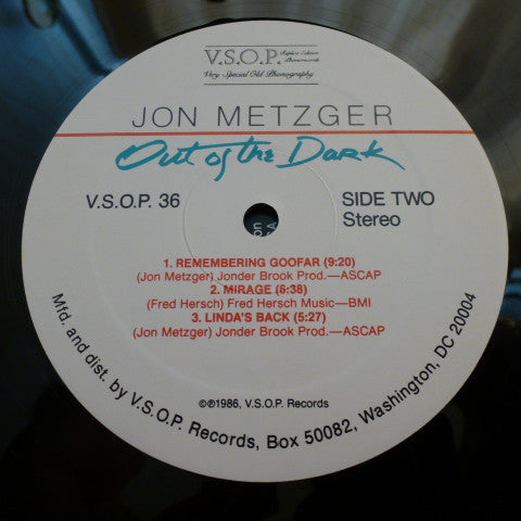 Jon Metzger - Out Of The Dark (LP, Album)