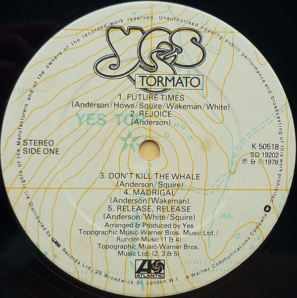 Yes - Tormato (LP, Album, CBS)