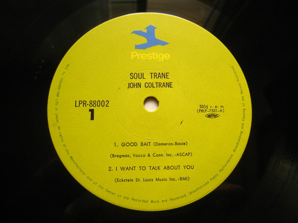 John Coltrane With Red Garland - Soultrane (LP, Album, RE)