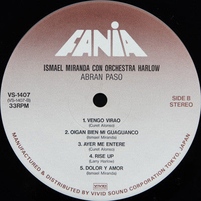 Ismael Miranda Con Orchestra Harlow - Abran Paso! (LP, Album, RE)