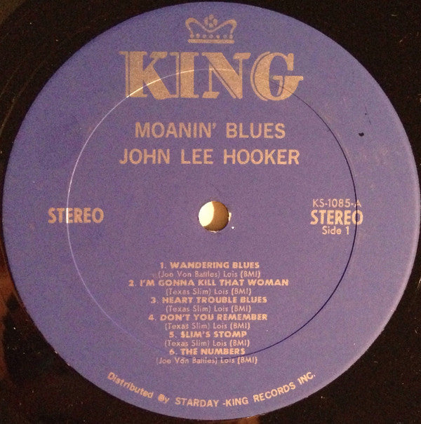 John Lee Hooker - Moanin' And Stompin' Blues (LP, Comp, RE)