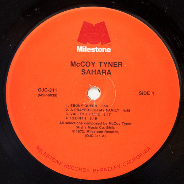 McCoy Tyner - Sahara (LP, Album, RE, RM)