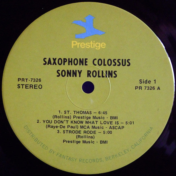 Sonny Rollins - Saxophone Colossus (LP, Album, RE)