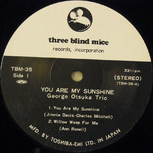 The New George Otsuka Trio - You Are My Sunshine (LP, Album)