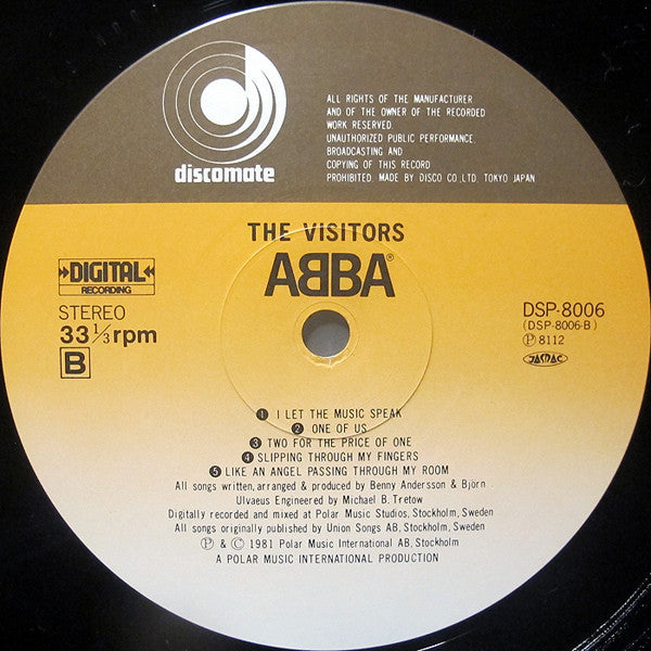 ABBA = アバ* - The Visitors = ザ・ビジターズ (LP, Album)