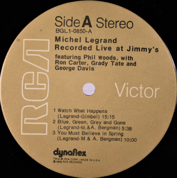 Michel Legrand - Recorded Live At Jimmy's(LP, Album)