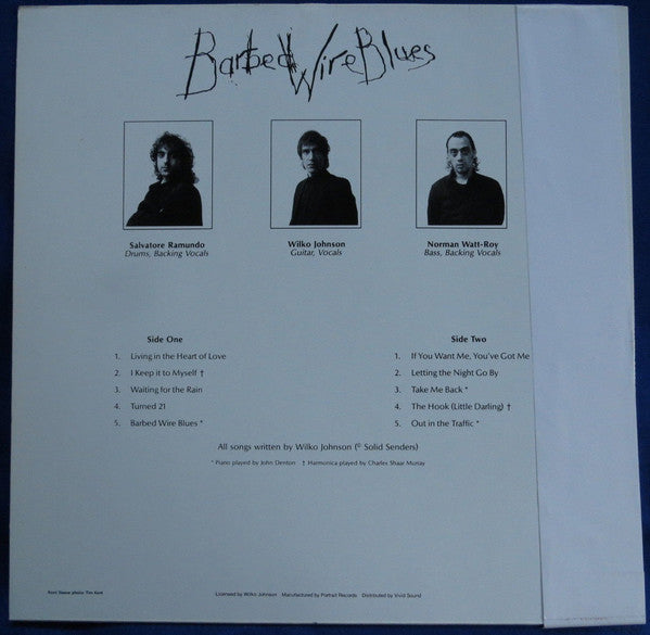 Wilko Johnson - Barbed Wire Blues (LP, Album)