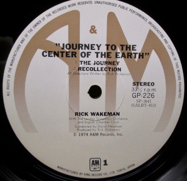 Rick Wakeman - Journey To The Centre Of The Earth (LP, Album, Gat)