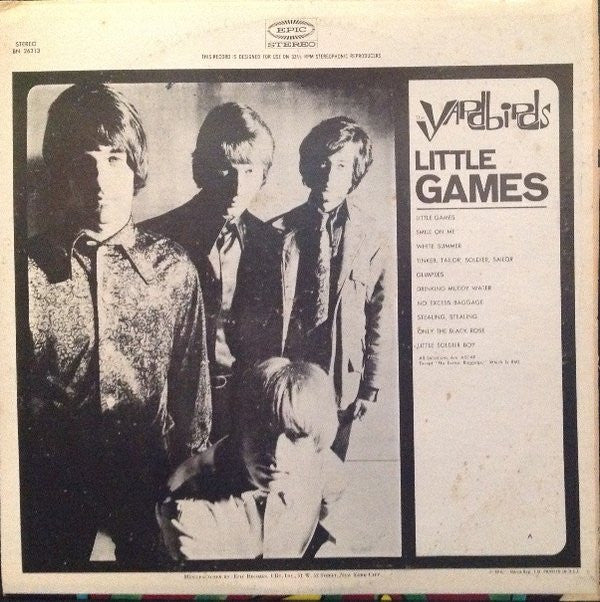 The Yardbirds - Little Games (LP, Album)