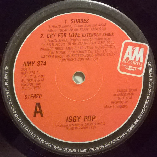 Iggy Pop - Shades (12"")