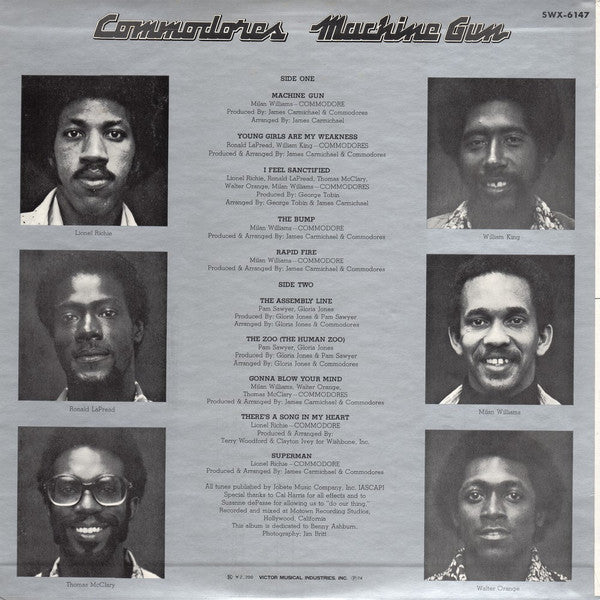 Commodores - Machine Gun (LP, Album)