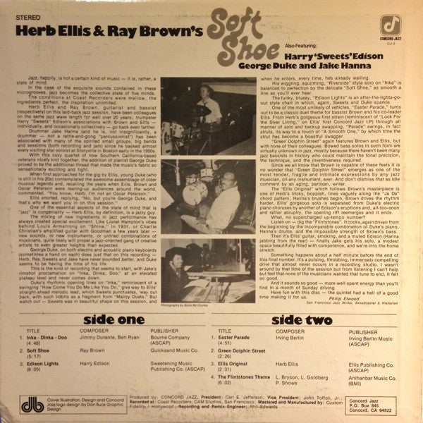 Herb Ellis & Ray Brown - Herb Ellis & Ray Brown's Soft Shoe (LP)