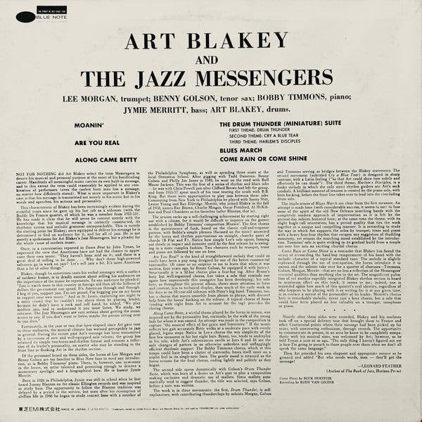 Art Blakey And The Jazz Messengers* - Moanin' (LP, Album, RE)