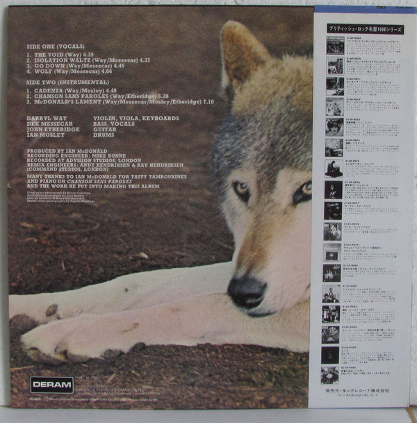 Darryl Way's Wolf - Canis Lupus (LP, Album)