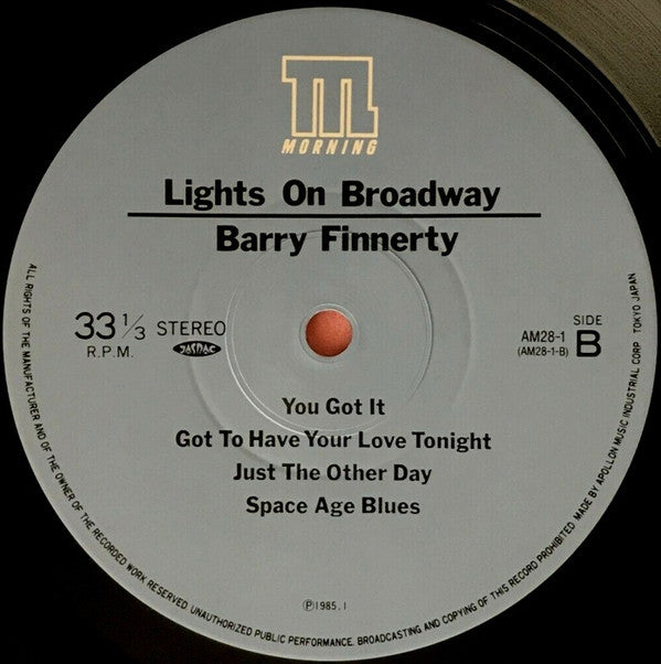 Barry Finnerty - Lights On Broadway (LP, Album)