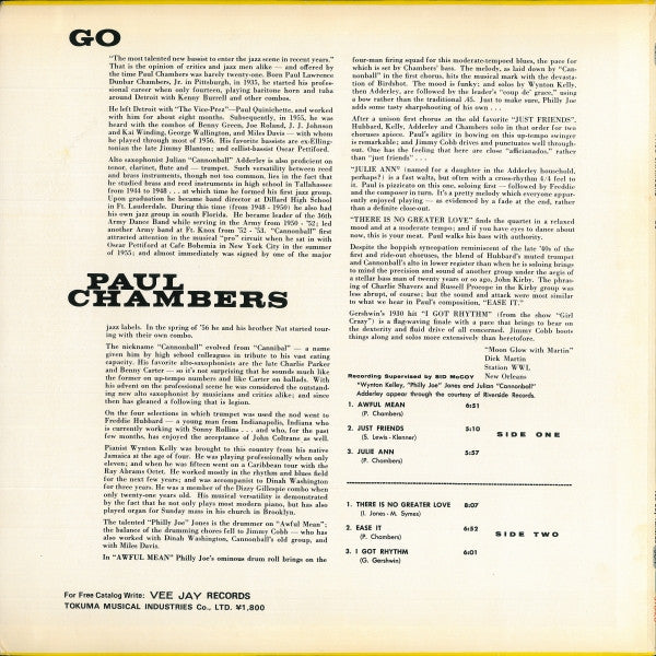 Paul Chambers (3) - Go... (LP, Album, RE)