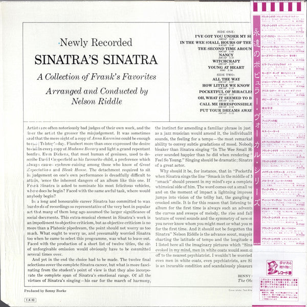 Frank Sinatra - Sinatra's Sinatra (A Collection Of Frank's Favourit...