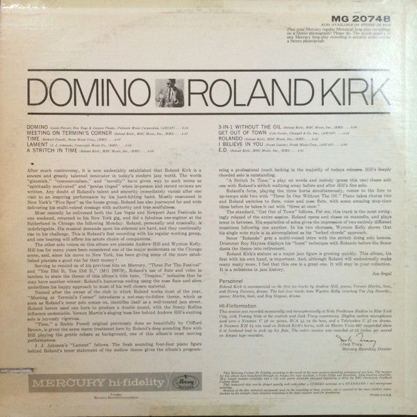 Roland Kirk - Domino (LP, Album, Mono, RE)