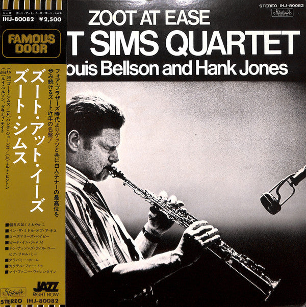 Zoot Sims Quartet - Zoot At Ease (LP, Album, RE)