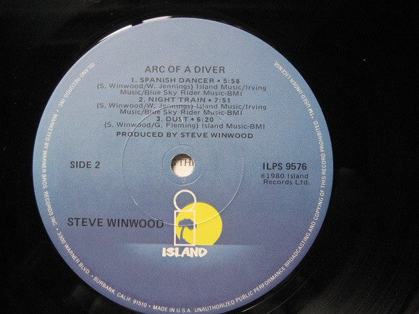 Steve Winwood - Arc Of A Diver (LP, Album, Los)