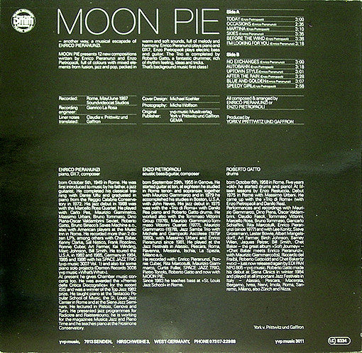 Enrico Pieranunzi, Enzo Pietropaoli, Roberto Gatto - Moon Pie (LP)