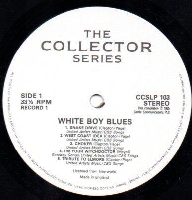 Various - White Boy Blues (2xLP, Comp)