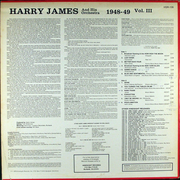 Harry James And His Orchestra - The Uncollected: Vol. III (1948-194...