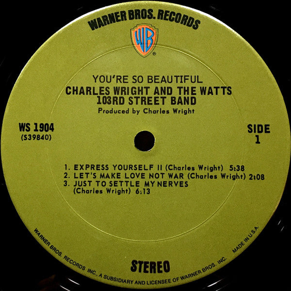 Charles Wright & The Watts 103rd St Rhythm Band - You're So Beautif...