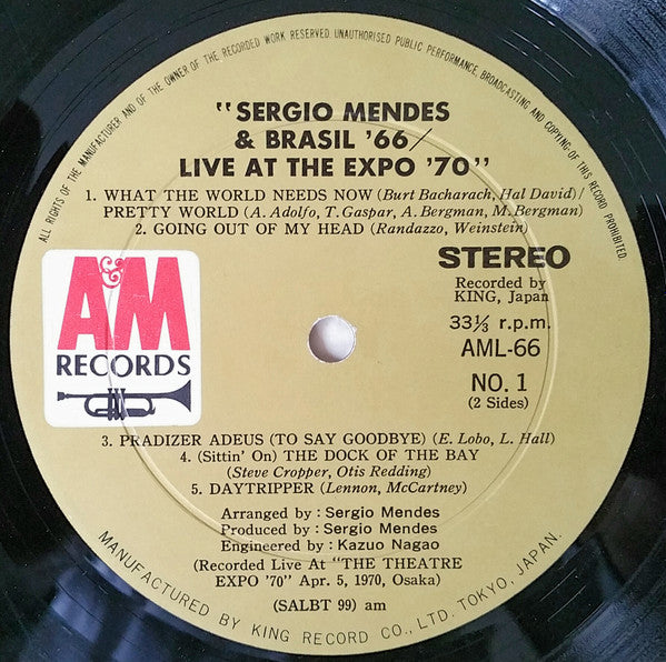 Sérgio Mendes & Brasil '66 - Live At Expo'70 (LP, Album)