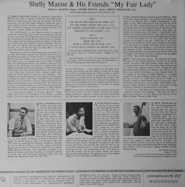 Shelly Manne & His Friends - Modern Jazz Performances Of Songs From...