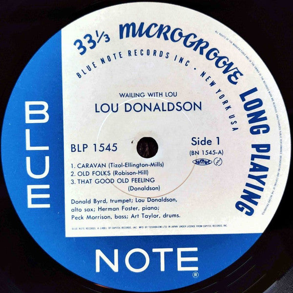 Lou Donaldson Quintet - Wailing With Lou (LP, Album, Mono, RE)