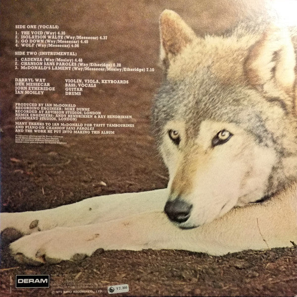 Darryl Way's Wolf - Canis Lupus (LP, Album)