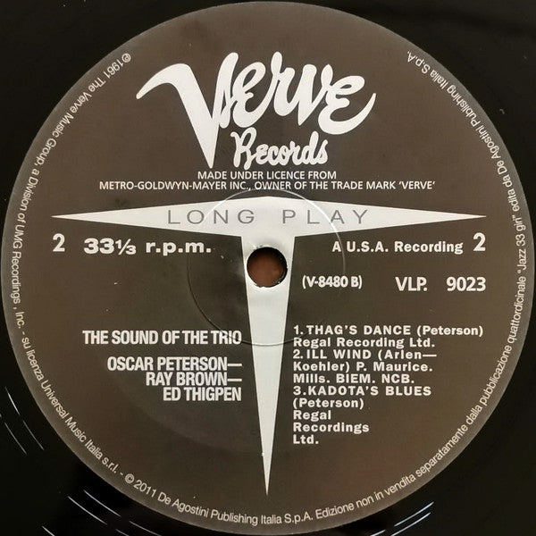 Oscar Peterson - The Sound Of The Trio(LP, Album, RE, 180)
