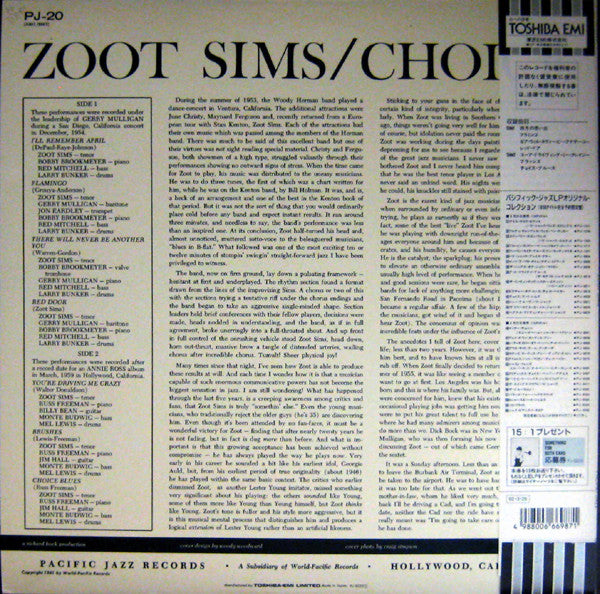 Zoot Sims - Choice (LP, Album, Mono, Dlx, RE)