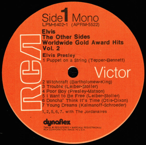 Elvis Presley - The Other Sides - Worldwide Gold Award Hits - Vol. ...