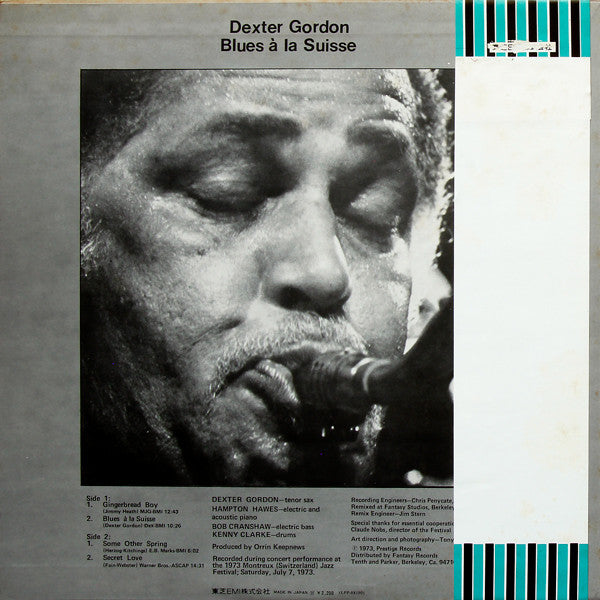 Dexter Gordon - Blues A La Suisse (LP, Album, RE)
