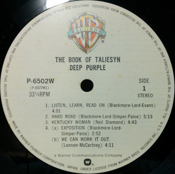 Deep Purple - The Book Of Taliesyn (LP, Album, Ltd, RE, Gat)