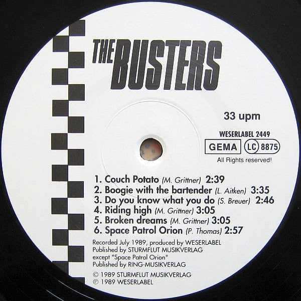The Busters - Couch Potatoes (LP, Album)