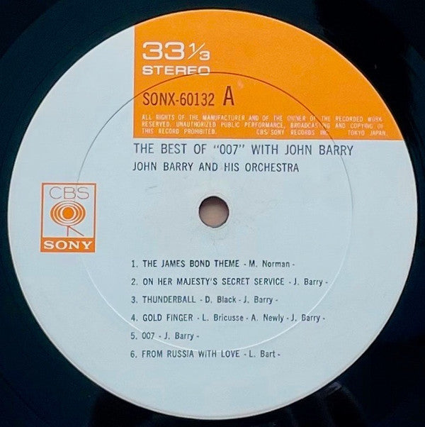 John Barry - The Best Of 007 With John Barry (LP, Comp)