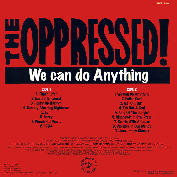 The Oppressed!* - We Can Do Anything (LP