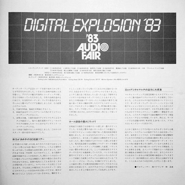 Various - Digital Explosion '83 (LP, Album)