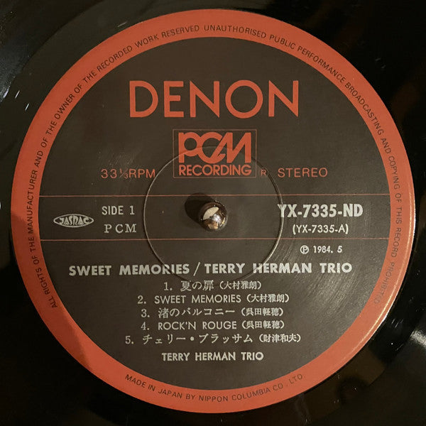 Terry Herman Trio - Sweet Memories  (LP, Album)