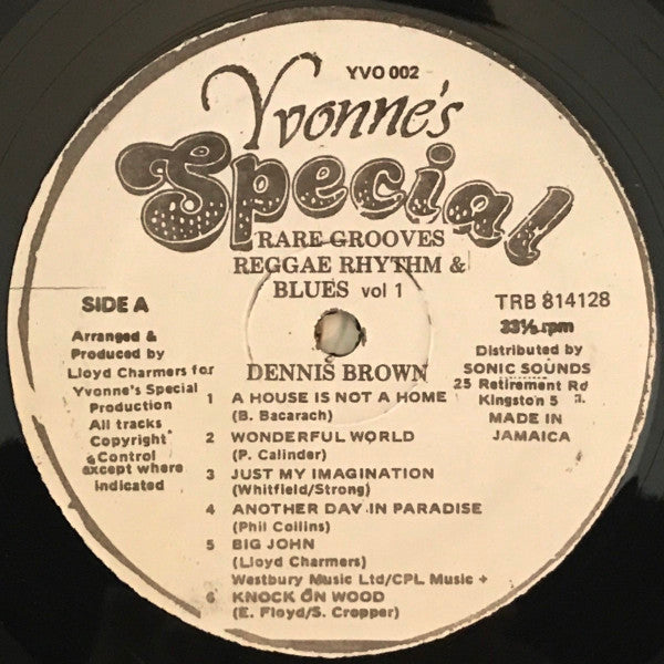 Dennis Brown - Rare Grooves Reggae Rhythm & Blues Vol 1 (LP, Album)